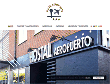 Tablet Screenshot of hostalaeropuerto.com